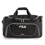 Fila Ace 2 Small Duffel Gym Sports Bag, Black/Grey One Size