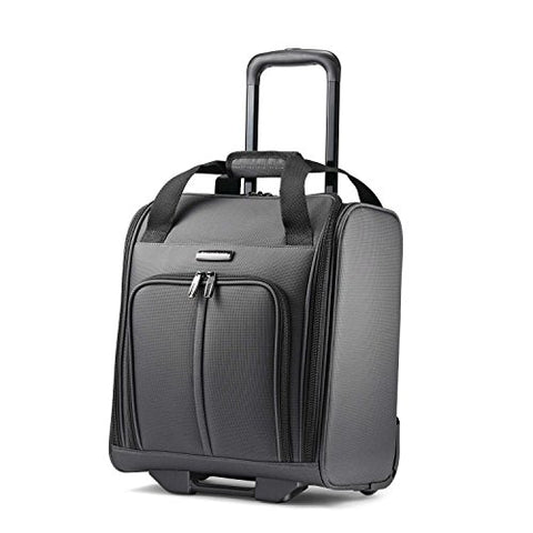 Samsonite Leverage Lte Underseat Carry On Boarding Bag With Wheels, Charcoal