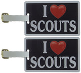 Tag Crazy I Heart Scouts Two Pack, Black/White/Red, One Size