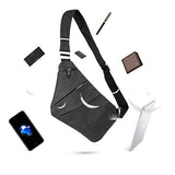 OSOCE Sling Chest Bag Cross Body Shoulder Backpack Anti Theft Travel Bags Daypack for Men Women（Dark Grey）