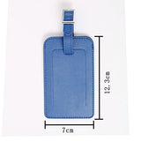 Uxcell Travel Luggage Tag Pu Leather Suitcase Baggage Bag Name Address Telephone Message Id Label