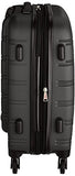 Rockland Luggage Melbourne 20 Inch Expandable Abs Carry On Luggage, Black, One Size
