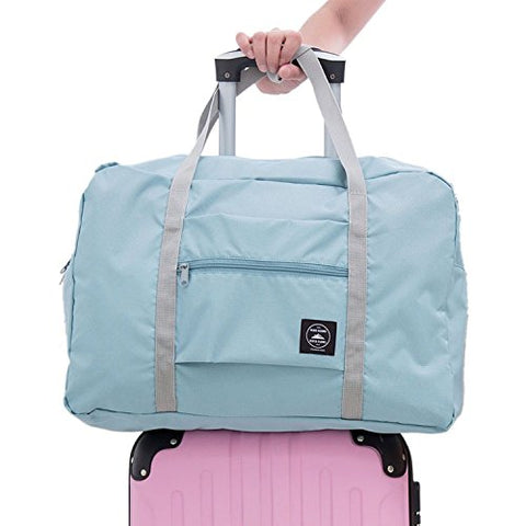 Cocoo Travel Foldable Waterproof Tote Bag Carry Storage Luggage Handbag (Blue)