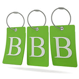 Luggage Tag Initial – Fully Bendable Tag W/ Stainless Steel Loop (Letter B)