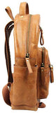 Rawlings Heritage Medium Genuine Leather Backpack Baseball Laptop Sleeve Tan