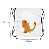 Olss-Original Shoulder Bag Pumping Rope Backpack Pokemon Go! Pattern Printed Bundle Mouth Single