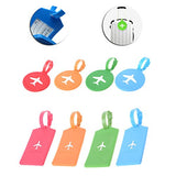 Carise Travel Luggage Tag Square Round Address ID Name Card Suitcase Baggage Label Tags