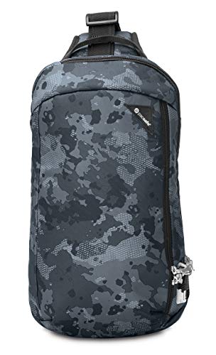 Pacsafe Vibe 325 10 Liter Anti Theft Sling Bag/Crossbody-Fits 13 inch Laptop Cross Body, Grey