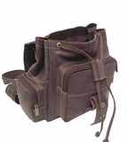 David King & Co. Mid Size Top Handle Backpack Distressed, Cafe, One Size