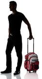 Everest Deluxe Wheeled Backpack, Burgundy, One Size