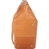 Le Donne Leather Classic Satchel (Black)