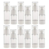 Baoblaze 6pcs 15/30ml Pump Scent Spray Bottle Vacuum Spray Bottle Cosmestic Container Portable Suit