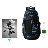 ABage School Backpack Waterproof Book Bag Travel Bookbag for and, Yellow