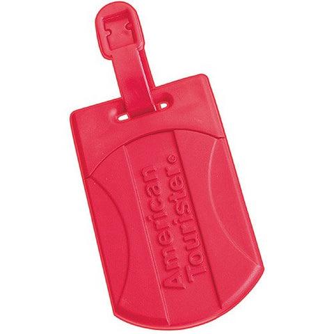 American Tourister 2 Security ID Luggage Tags AM1084NG (2 Tags) Red