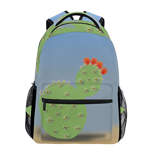 Backpack Cactus Flower Womens Laptop Backpacks Hiking Bag Travel Daypack