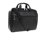 Kenneth Cole Reaction Genuine Leather Dual Compartment 15.4" Laptop Portfolio, Black