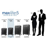 Travelpro Maxlite 5 Expandable Carry-on Spinner Hardside Luggage, Black