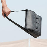 Babama Men Leather Messenger Bag Crossbody Shoulder Purse Briefcases Laptop Satchel Black Gray