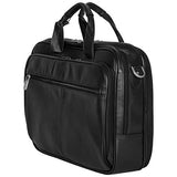 Kenneth Cole Reaction Genuine Leather Dual Compartment 15.4" Laptop Portfolio, Black