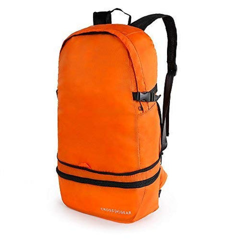 Crossgear Multipurpose Backpack/Waist Bag 2-In-1 Travel Backpack Packable Hiking Daypack CR-0908OG