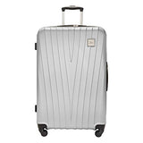 Skyway Epic Hardside 4-Wheel Luggage Spinner Collection (Silver, 28-Inch)