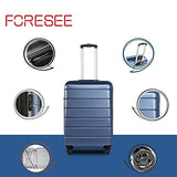 3 Piece Set Luggage Sets Women Men Teens Travel Suitcase with Lightweight TSA Lock Spinner, Home Outdoor Carry On Luggage with 4 Double Silent Wheels Adjustable Handle 20in 24in 28in, Blue