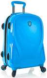 Heys Xcase 2G Azure Blue 21" Carry-On Spinner Luggage, 100% Polycarbonate