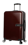 Nicole Miller New York Ria Collection Hardside 3-Piece Spinner Luggage Set: 28", 24", and 20" (Burgundy)