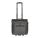 Travelers Club Luggage 16" Top Expandable Rolling Underseater W/USB Port, Dark Gray Suitcase,