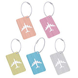 Carise Cute Luggage Tag Aluminum Alloy Air Plane Travel Suitcase Name ID Label Address Holder
