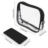 GLOBEGEAR Travel Bottles & TSA Approved Toiletry Bag Clear Quart Size with Leak-Proof Travel Accessories & Containers for Liquids 3-1-1 Carry-On Luggage Compliant for Airplaine - Women/Men