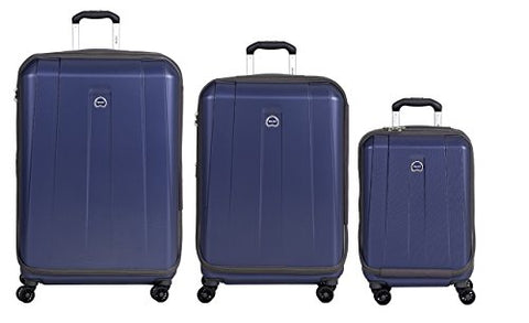 Delsey Luggage Shadow 3.0 Expand Hardside 21X25X29 Inches Luggage Set (Navy Blue)