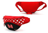 Disney Minnie Mouse Ribbon Red HipSack Waist Pack Fanny Phone Wallet