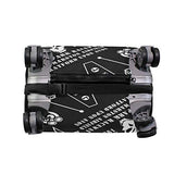 DEYYA Cute Crow Skull Head Chariot Spandex Travel Luggage Protector Suitcase Cover Fit 22-24 Inch