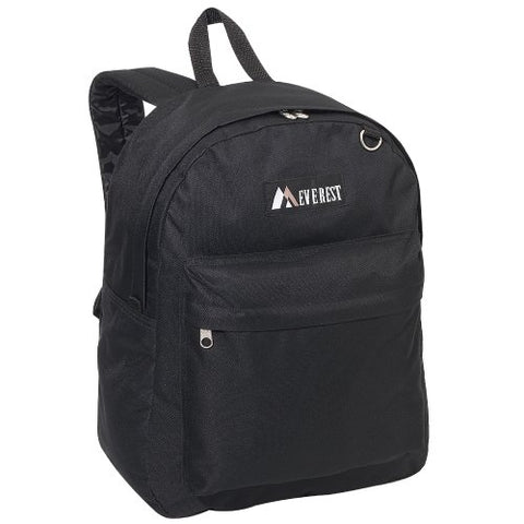 Everest Luggage Classic Backpack, Black, Large