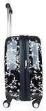 Carryon Travel Bag Rolling 4 Wheel Spinner Lightweight Luggage Case Damask