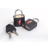 Safe Skies Tsa-Recognized Padlocks Double Set, Neon Black, One Size