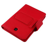 AutumnFall Folio Leather Case+Bluetooth Keyboard for Samsung GALAXY Tab S2 T710 (Red)