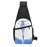 Sai-lor Mo-on Chest Bag Casual Sling Backpack Hiking Daypack Convertible Shoulder Pack