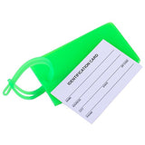 4 Packs Colorful Flexible Travel Luggage Tags for Baggage Bags Suitcases Backpacks - Green