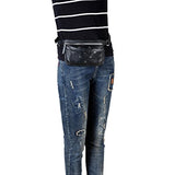 Jacey Studded Leather Waistbag - Black