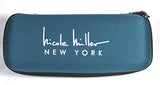 Nicole Miller 42 Inch Micro Mini Umbrella with Hard Eyeglass Carrying Case Teal