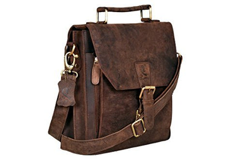 Cuero Leather Messenger Satchel Laptop Messenger Bag Leather Briefcase Shoulder Men's Bag Leather
