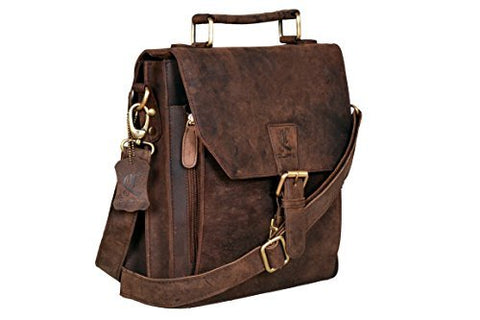 Cuero Leather Messenger Satchel Laptop Messenger Bag Leather Briefcase Shoulder Men's Bag Leather