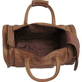 AmeriLeather 20” Leather Dual Zippered Duffel (Distressed Brown)
