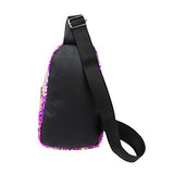 Aibearty Women Sequin Sling Bag Chest Crossbody Shoulder Bags Business Backpack Outdoor