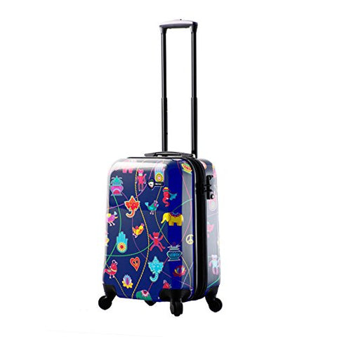 Mia Toro M1306-20in-blu Italy Mistico Hardside Spinner Luggage 20" Carry-on, Blue