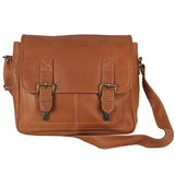 Latico Leathers Adventurer Messenger Bag, Natural, Large Business Briefcase, Adjustable Strap