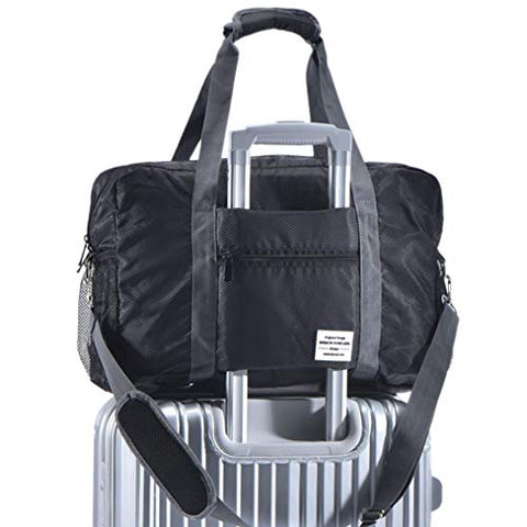Arxus Travel Lightweight Waterproof Foldable Storage Carry Luggage Duffle Tote Bag (Black)