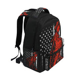 Bass Fishing Lure And American Flag Casual Backpack Bag, Fashion Lightweight Backpacks for Children's Gifts